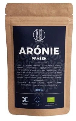 Brainmax Pure Arónie - černý jeřáb BIO prášek