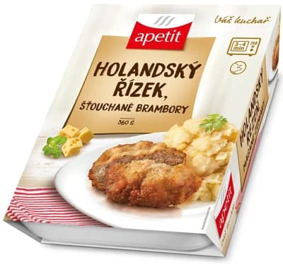 Apetit Holandský řízek se šťouchanými bramborami