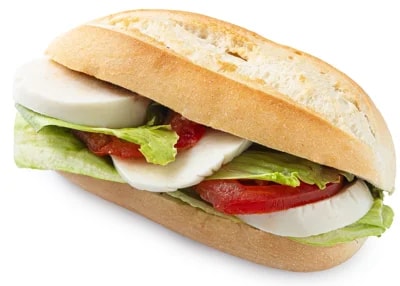 Pappudia Vegan bagetka Caprese style