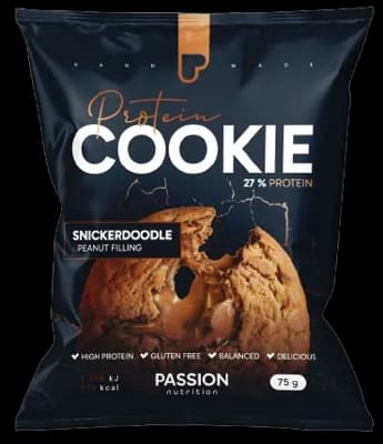 Passion Nutrition Plněná proteinová cookie s příchutí snickerdoodle a arašídovou náplní