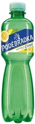 Poděbradka citron jemně perlivá voda 12x500ml PET