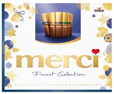 Merci 4 druhy mléčných čokoládových specialit