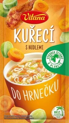 Vitana Do hrnečku Instantní kuřecí polévka s nudlemi