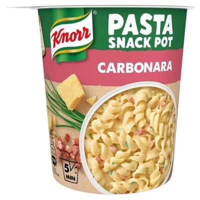 Knorr Snack Těstoviny se sýrovou omáčkou a slaninou