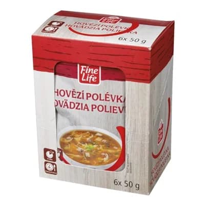 Fine Life Polévka hovězí 6 x