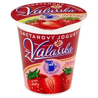 Mlékárna ValMez Smetanový jogurt jahoda