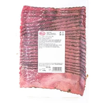 Šunka hovězí s pepřem plátky chlaz. 500 g