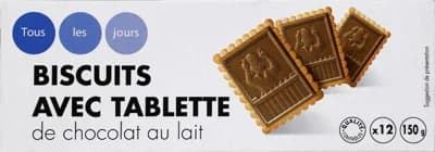 Monoprix Sušenky s mléčnou čokoládou