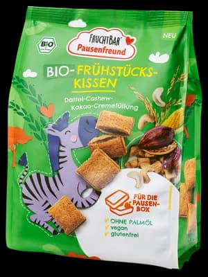 Fruchtbar BIO Cereálie polštářky plněné kakaem a datlemi