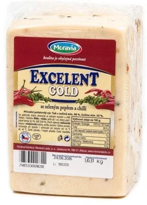 Excelent Gold sýr pepř s chilli