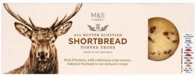 Marks & Spencer Máslové sušenky s kousky máslového karamelu