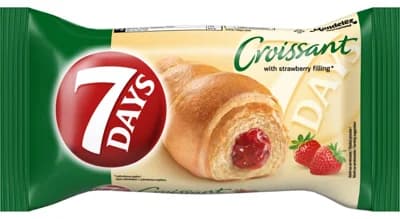 7 Days Croissant s jahodovou náplní
