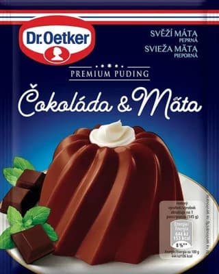 Dr. Oetker Premium Puding Čokoláda & máta