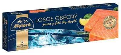 Mylord Premium Losos obecný porce z filé bez kůže 3x100g