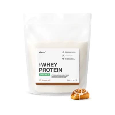 Vilgain Grass-Fed Whey Protein – skořicová rolka