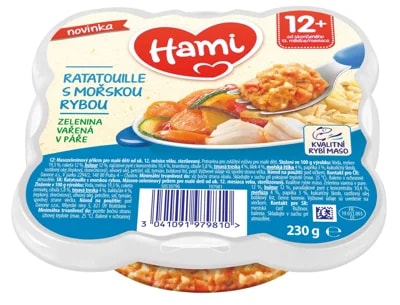 Hami Příkrm zeleninové ratatouille s mořskou rybou