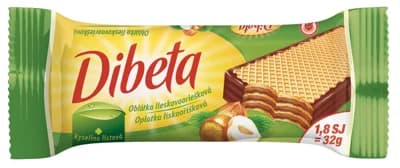 Dibeta oplatka polomáčená oříšková