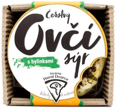 Statek Horní Dvorce Čerstvý ovčí sýr s bylinkami