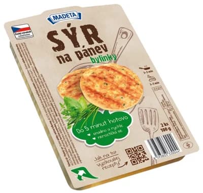 Madeta Sýr na pánev bylinky 2x50g