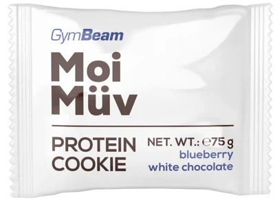 GymBeam MoiMüv Protein Cookie - borůvka, bílá čokoláda