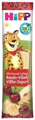 HiPP BIO Ovocná tyčinka banán, višeň a jogurt