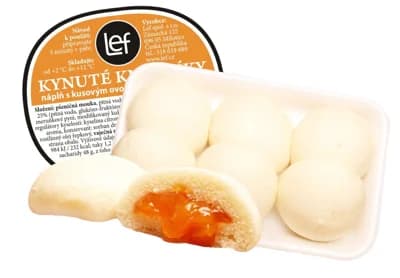 Lef Knedlíky kynuté meruňkové, 6ks