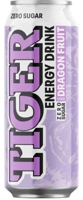 Tiger Energy drink ZERO Dragon Fruit flavoured plech