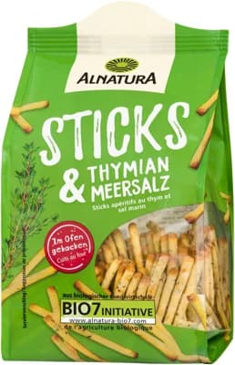 Alnatura BIO Špaldové Tyčinky s tymiánem a mořskou solí