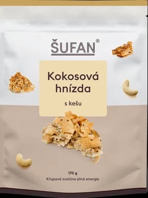 Šufan Kokosová hnízda s kešu