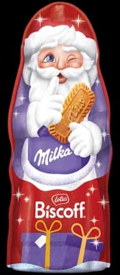 Milka Mikuláš s karamelizovanými sušenkami Biscoff