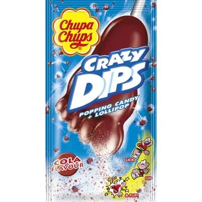 Chupa Chups Crazy Dips Cola lízátko 24 x