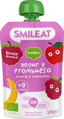 Smileat BIO Kapsička řecký jogurt, banán, malina a rýže