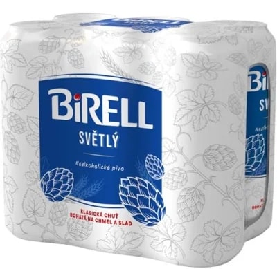 Birell Světlý 6×0,5 l plech
