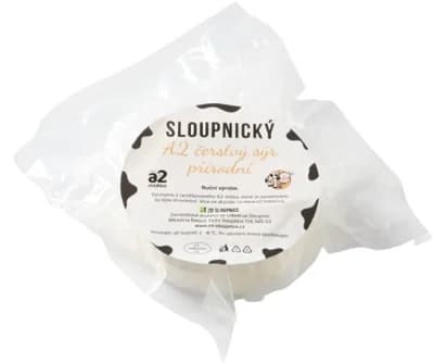 Mlékárna Řetová Sloupnický A2 čerstvý sýr přírodní