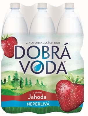 Dobrá voda Neperlivá jahoda 6×1,5 l