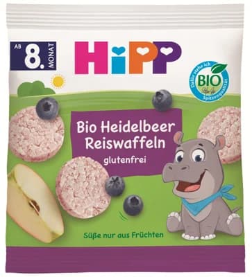 HiPP BIO Borůvkové rýžové oplatky