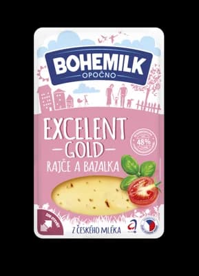 Bohemilk Excelent Gold 48% bazalka-rajče plátky