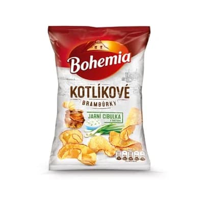 Bohemia Kotlíkové brambůrky cibule smetana