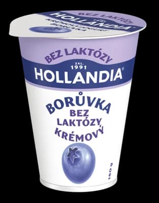 Hollandia Krémový jogurt bez laktózy borůvka