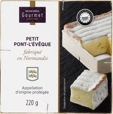 Monoprix Gourmet Tradiční francouzský sýr Petit Pont-l'Évêque AOC