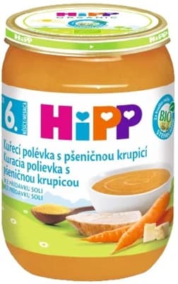HiPP BIO Kuřecí polévka s pšeničnou krupicí