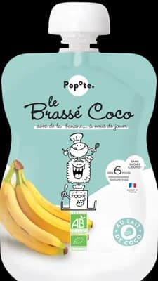 Popote BIO Kapsička z kokosového mléka s banánem