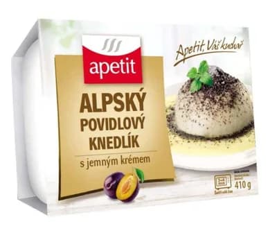 apetit Alpský povidlový knedlík s jemným krémem