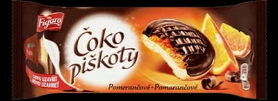 Opavia Figaro Čokopiškoty pomeranč 6x147g