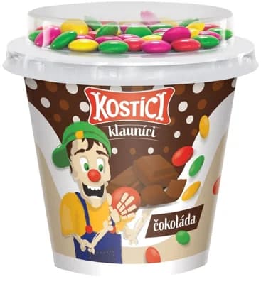 Kostíci Klauníci jogurt čokoládový