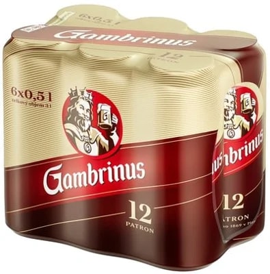 Gambrinus 12 6×0,5 l plech