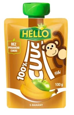 Hello Cuuc 100% ovocná přesnídávka s banány kapsička