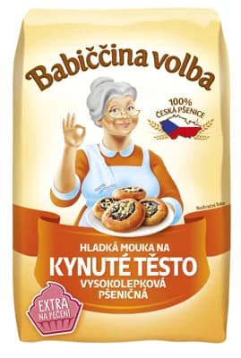 Babiččina Volba Kynuté těsto hladká pšeničná mouka