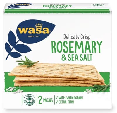 Wasa Delicate pšeničný s rozmarýnem a solí