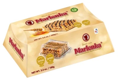 Marlenka Medový dortík s vlašskými ořechy